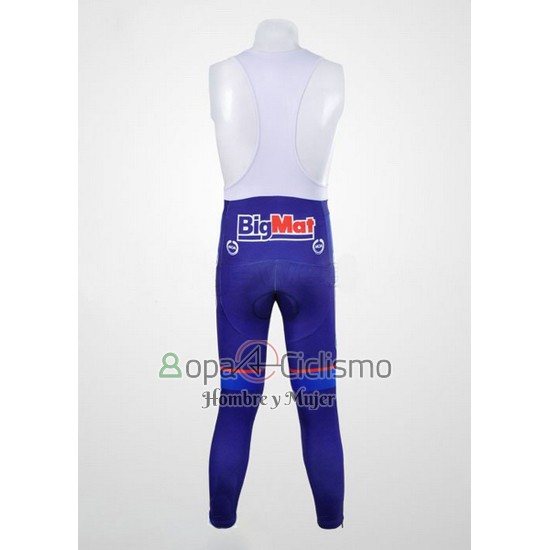 Fdj Ropa Ciclismo Culotte Largo 2012 Mangas Largas Blanco y Azur